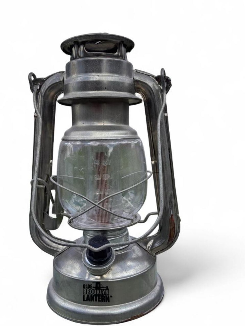 Metal Silver Vintage-Style Lantern
